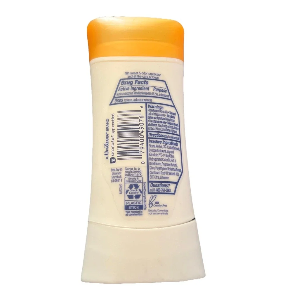 DOVE Teens Antiperspirant Moisturizers Mango Sunshine Deodorant 2.6‎ oz NWT